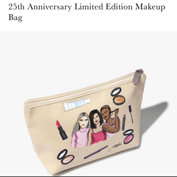 NWT-Laura Geller 25th edition make up bag and Retractable Airbrush-KABUKI BRUSH - Picture 2 of 5